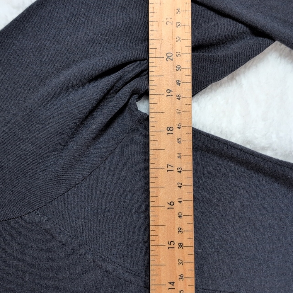 Anthropologie Sanwich_ Gray Long Sleeve Zip-Up Top - Picture 3 of 4